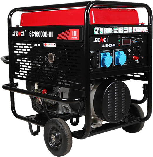 Генератор бензиновий VULKAN 1 фаза (230В), 15кВт, (SC18000-III)